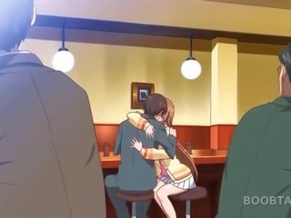 Ryšavý anime školní panenka seducing ji erotický učitel